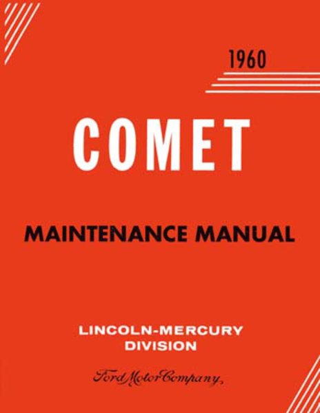 1960 Mercury Comet Factory Shop Service Manual