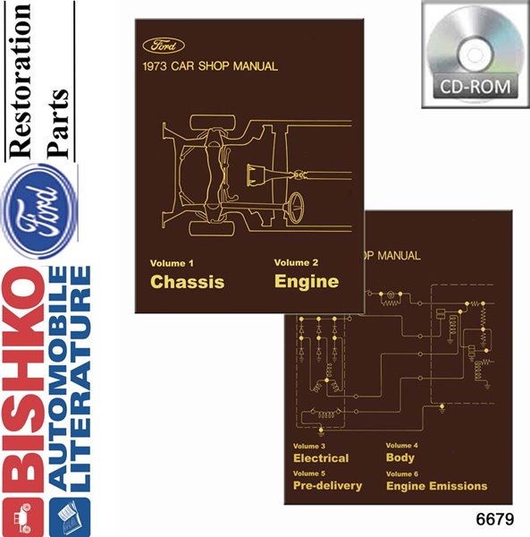 1973 Ford Lincoln Mercury Shop Service Repair Manual PDF Engine Electrical