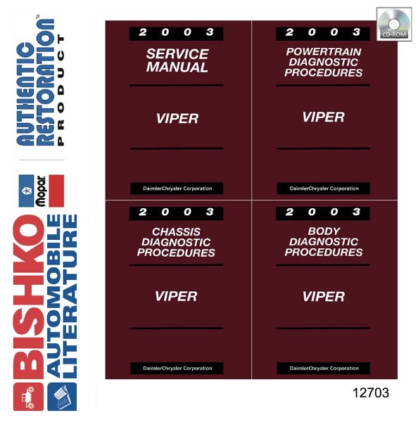2003 Dodge Viper Factory Shop Service Manual