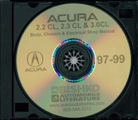 1997-99 ACURA 2.2CL, 2.3CL & 3.0CL Body, Chassis & Electrical Service Manual