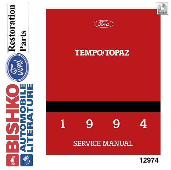 1994 Ford Tempo, Topaz Factory Shop Service Manual