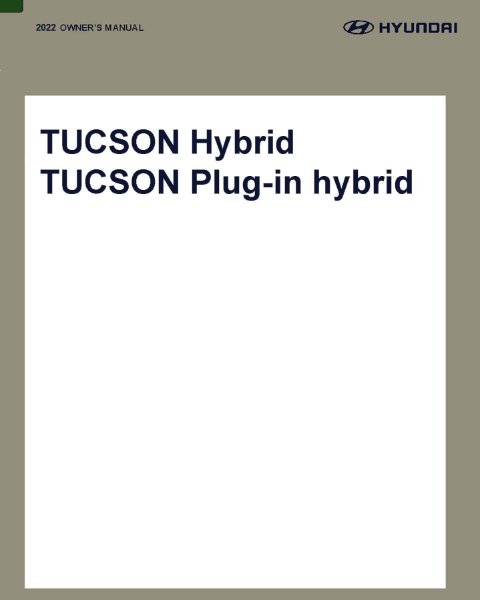 2022 Hyundai Tucson Owner's Manual