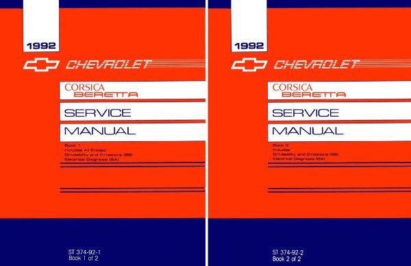 1992 Chevrolet Corsica, Beretta Factory Shop Service Manual