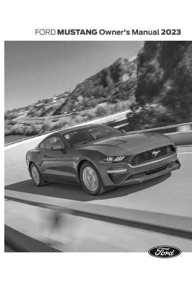 2023 Ford MUSTANG Owner's Manual