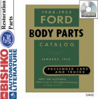 1944 1946 1948 1950 1952 Ford Car Truck Body Parts Numbers Book List PDF sample image