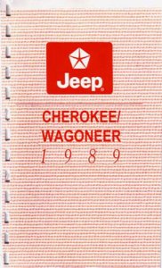 1989 Jeep Cherokee & Wagoneer Owner's Manual