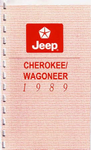1989 Jeep Cherokee & Wagoneer Owner's Manual