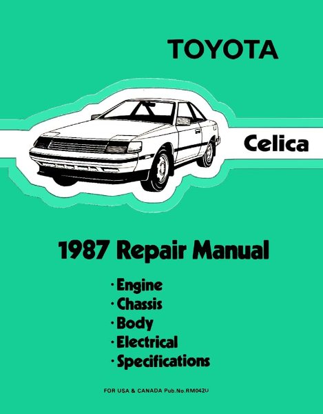 1987 Toyota Celica Factory Shop Service Manual