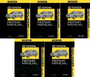 2009 Toyota Highlander Hybrid Factory Shop Service Manual
