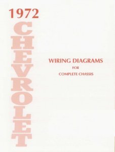 1972 Chevrolet Belaire, Caprice, Impala Wiring Diagrams Manual