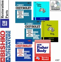 1974-76 CHEVROLET Full Line Body, Chassis & Electrical Service Manual sample image
