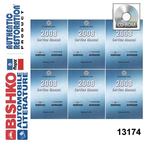 2008 Chrysler Sebring, Avenger Factory Shop Service Manual
