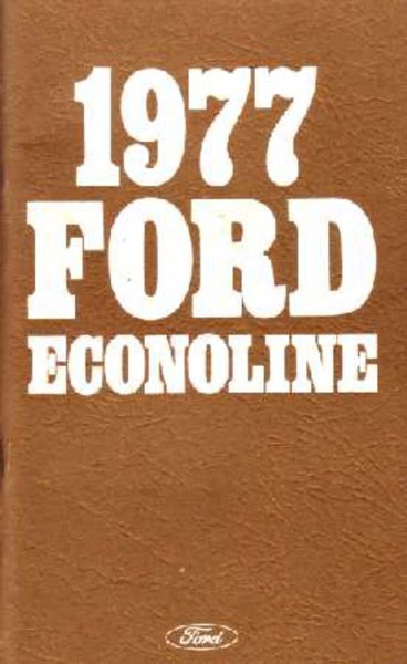 1977 Ford Econoline Owner's Manual