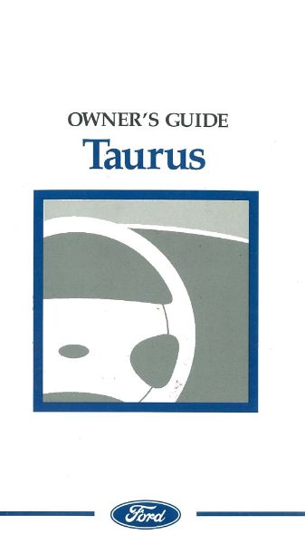 1997 Ford Taurus Owner's Manual