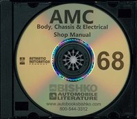1968 AMC Body, Chassis & Electrical Service Manual w/AMX Supplement sample image