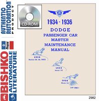 1934-36 DODGE Body, Chassis & Electrical Service Manual sample image