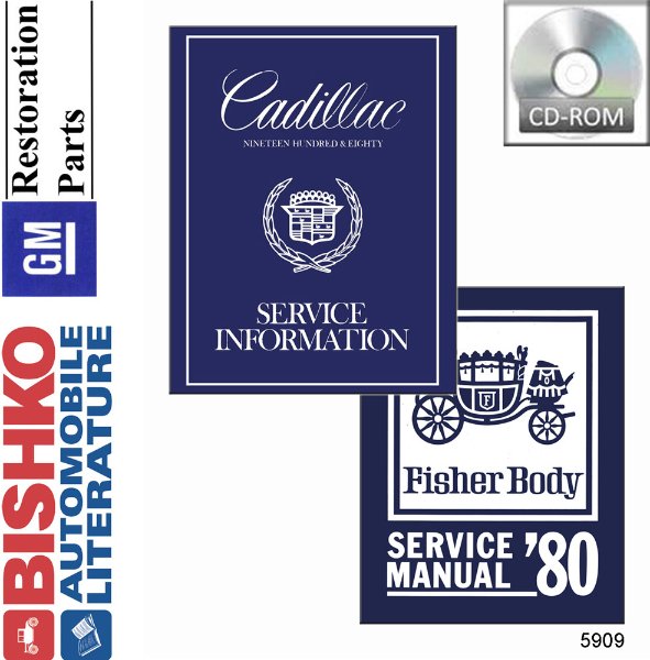 1980 Cadillac ALL MODELS FISHER BODY Factory Shop Service Manual