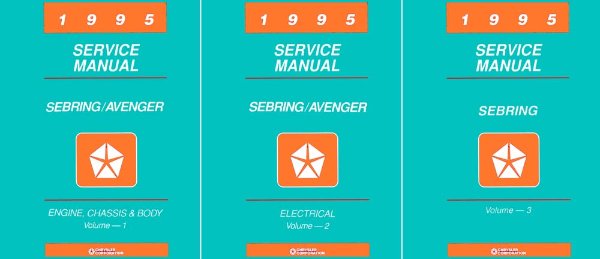 1995 Chrysler Sebring, Avenger Factory Shop Service Manual