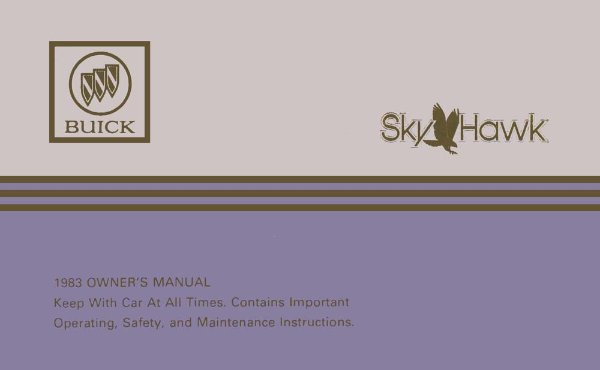 1983 Buick Skyhawk Owner's Manual