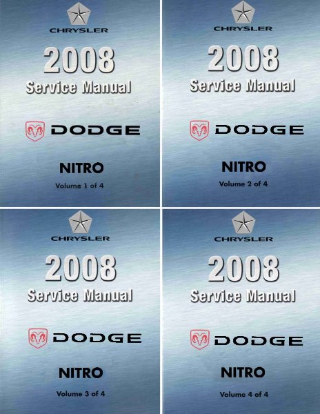 2008 Dodge Truck Nitro Factory Shop Service Manual