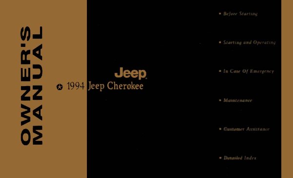 1994 Jeep Cherokee Owner's Manual
