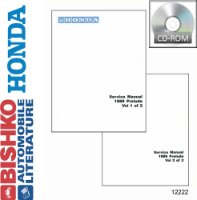 1989 Honda Prelude (Includes Si) Shop Service Repair Manual PDF sample image