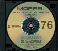 1976 MOPAR (CHRYSLER, PLYMOUTH & DODGE) Body & Chassis, Text & Illustration Part Book sample image