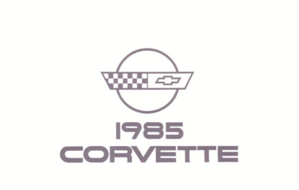 1985 Chevrolet Corvette Owner's Manual