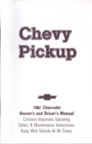 1982 Chevrolet C/K Pickup Owner's Manual