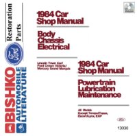 1984 Ford Crown Vic, Town Car, Grand Marquis Shop Service Repair Manual PDF  sample image