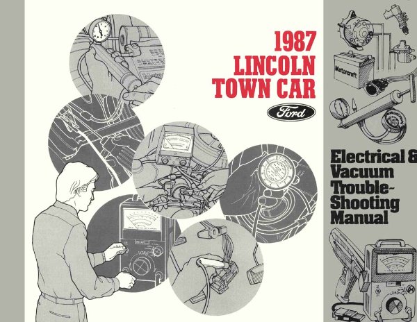 1987 Lincoln Town Car Wiring Diagrams Manual