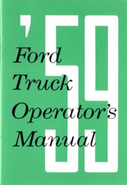 1959 Ford  Truck All Models Owner's Manual