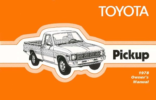 1978 Toyota Pickup Owner's Manual