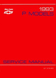 1993 Chevrolet P Series Truck Factory Shop Service Manual