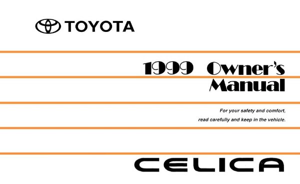 1999 Toyota CELICA Owner's Manual