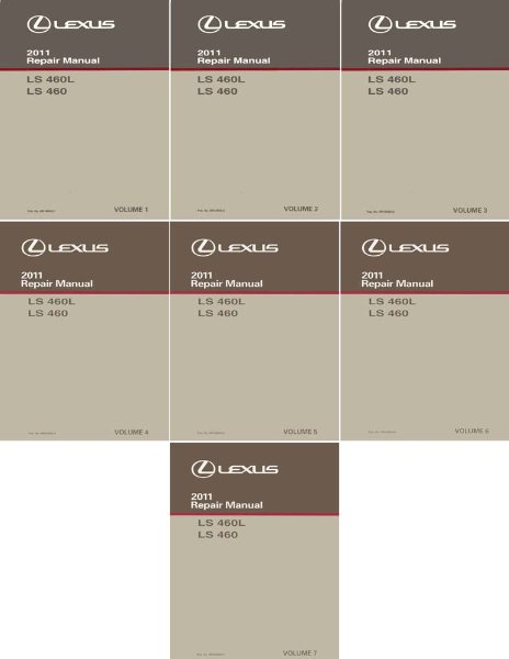 2011 Lexus LS 460 LS 460L Factory Shop Service Manual