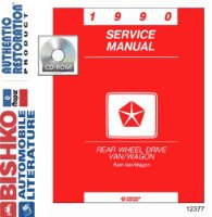1990 Dodge Truck Van Shop Service Repair Manual PDF sample image