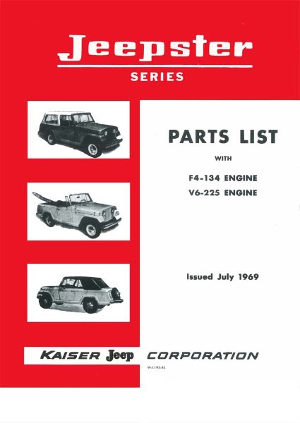 1967–1971 Jeep Jeepster Parts Book