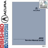 2001-02 ACURA MDX Body, Chassis & Electrical Service Manual sample image