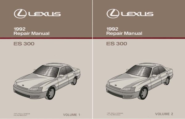 1992 Lexus ES 300 Factory Shop Service Manual