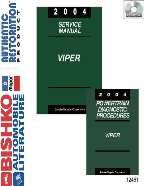 2004 Dodge Viper Factory Shop Service Manual