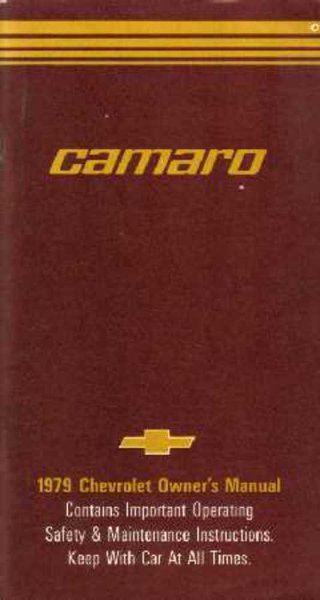 1979 Chevrolet Camaro Owner's Manual