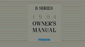 1994 Mazda B-Series Truck Owner's Manual
