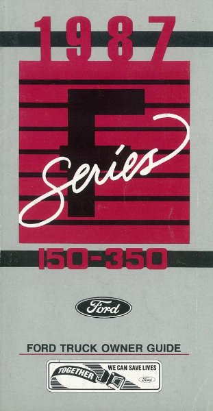 1987 Ford F-Series Light Truck Truck Owner's Manual