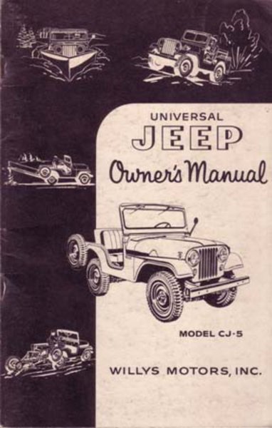 1954 Jeep CJ-5 Owner's Manual