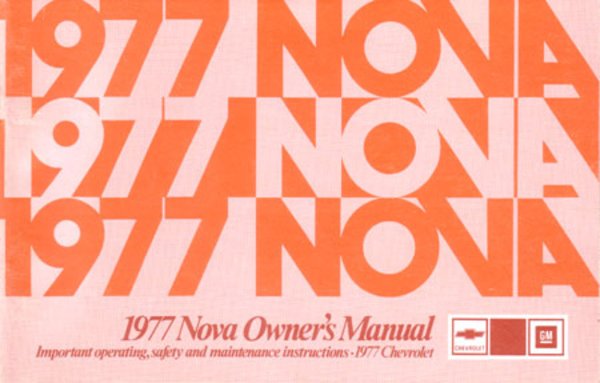 1977 Chevrolet Nova Owner's Manual
