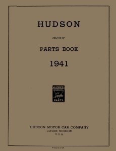 1941 Hudson All Models Parts Book
