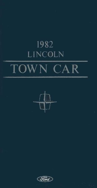 1982 Lincoln Town Car Owner's Manual