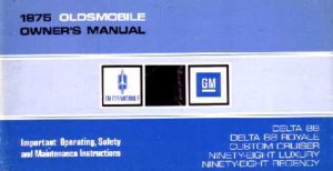 1975 Oldsmobile 98, Delta 88, Delta 88 Royale & Custom Cruiser Owner's Manual