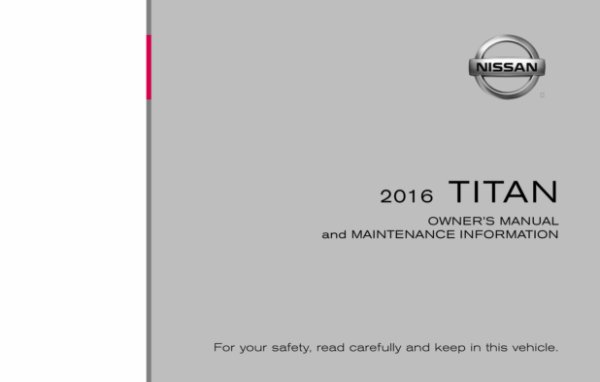 2016 Nissan Titan Owner's Manual